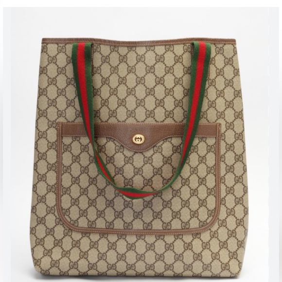 Gucci Handbags - Authenticated Gucci Sherry Web Ophidia Shoulder Bag Tote Handbag Laptop Bag